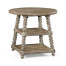 Weathered grey round side table