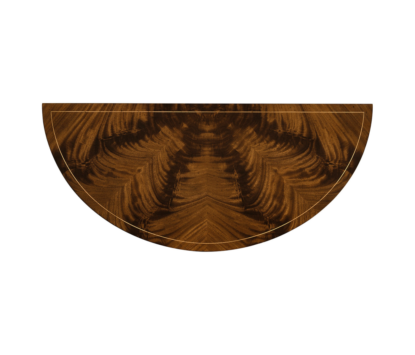 Biedermeier style mahogany demilune cabinet