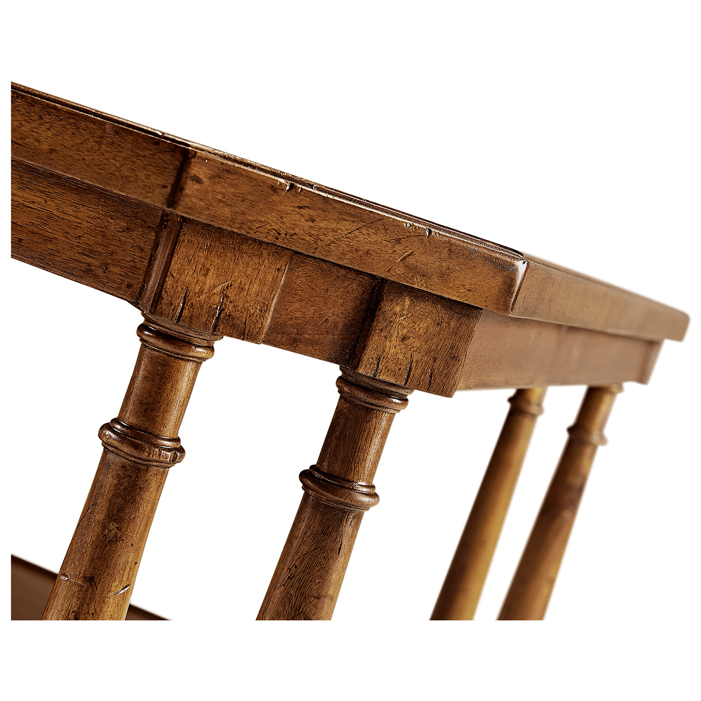 Rectangular Walnut Coffee Table on Castors