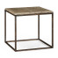 Limed iron side table