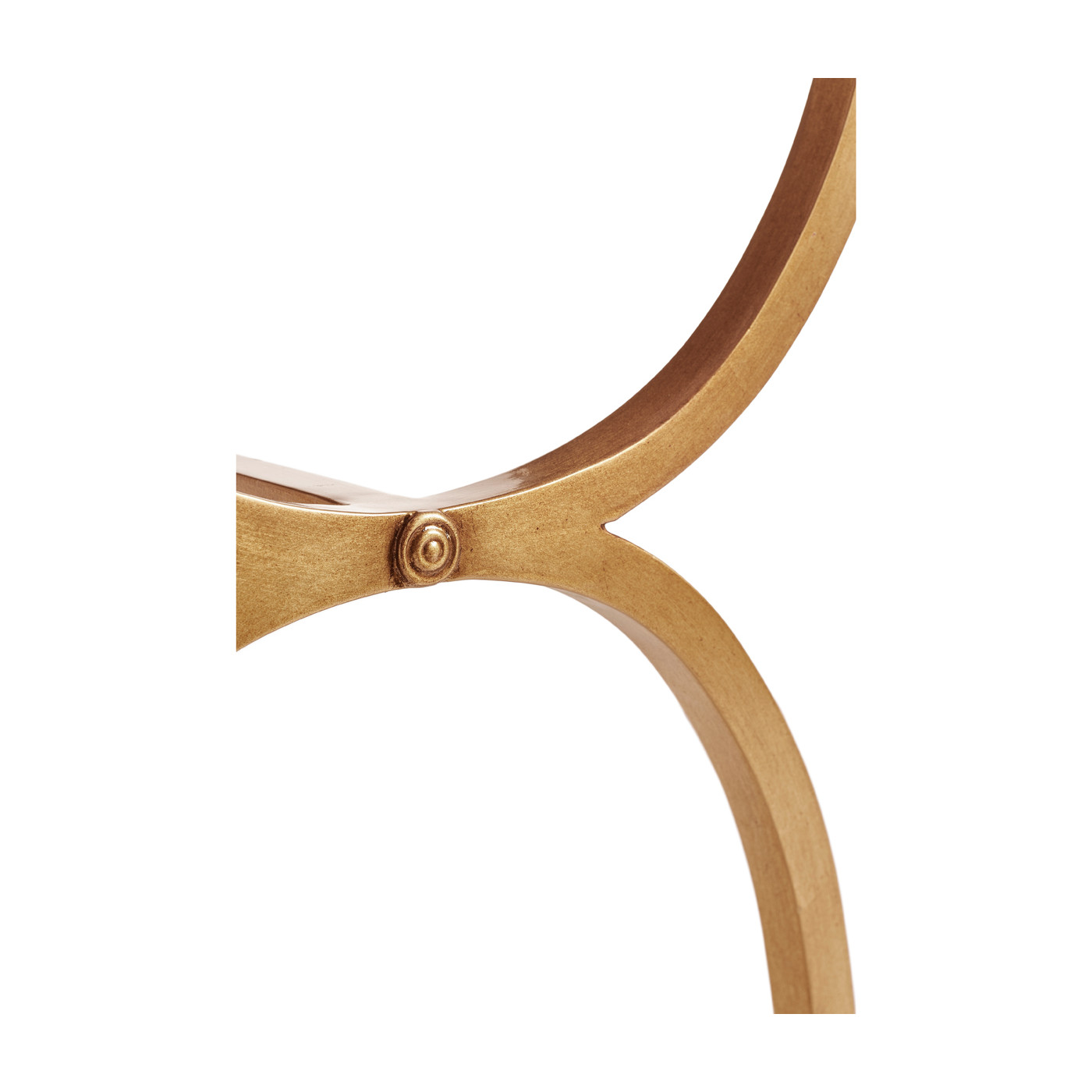 Églomisé & Gilded Iron Rectangular Side Table