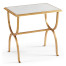 Églomisé & Gilded Iron Rectangular Side Table