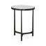 Églomisé & Bronze Iron Round Lamp Table
