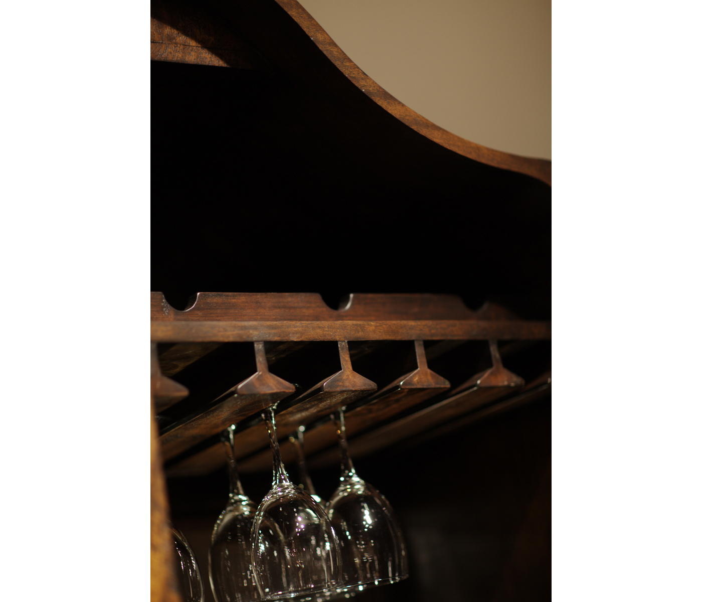 Spanish style crotch walnut drinks cabinet