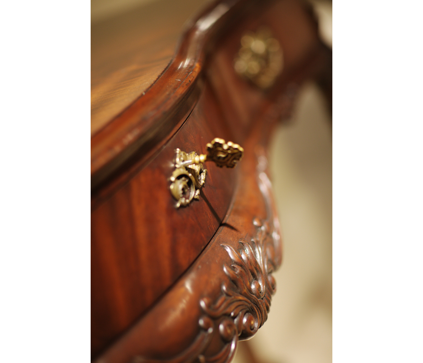 Irish Rococo Mahogany Console