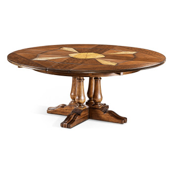 Round Country Extending Dining Table 59