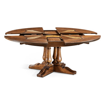 Round Country Extending Dining Table 59