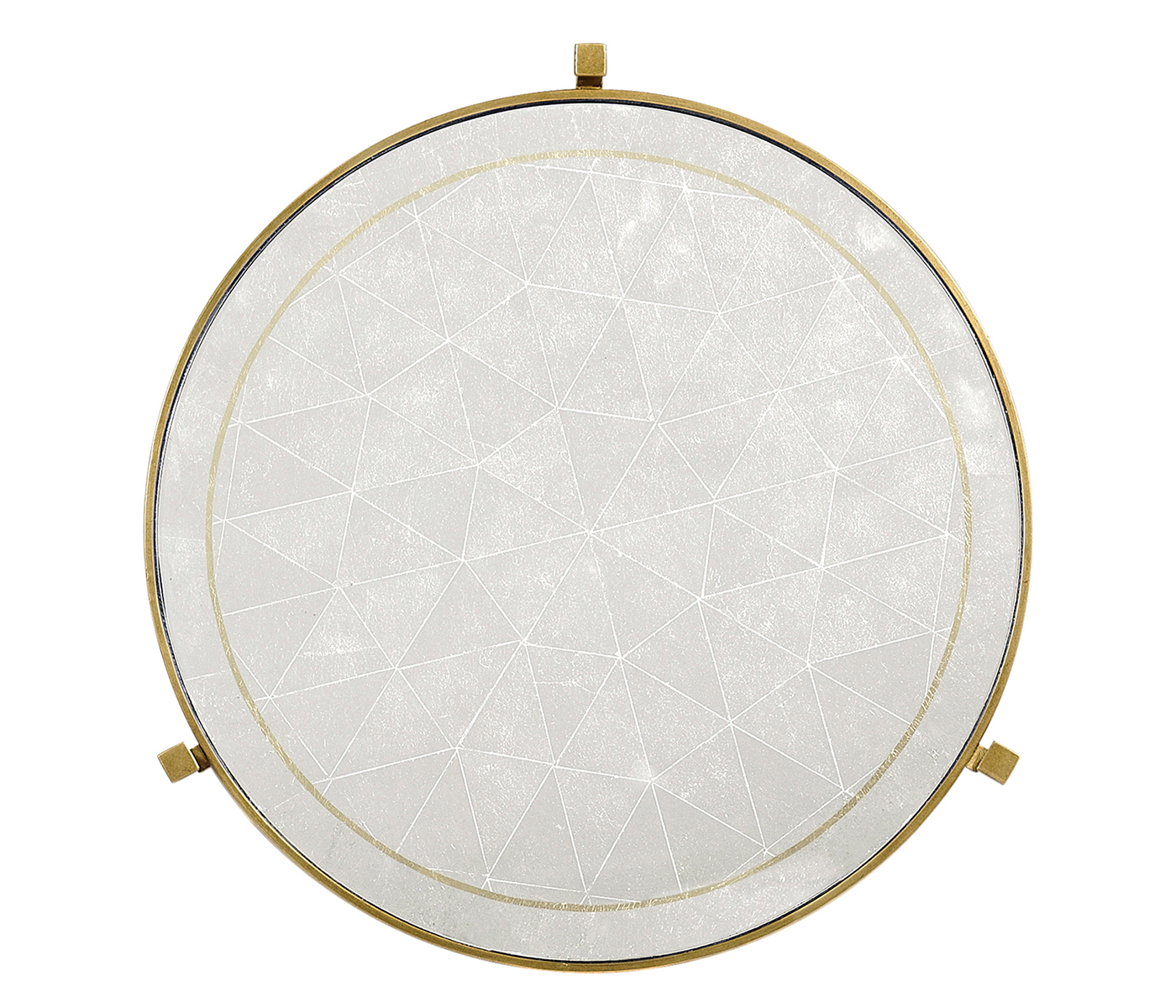 Églomisé & Gilded Iron Medium Lamp Table