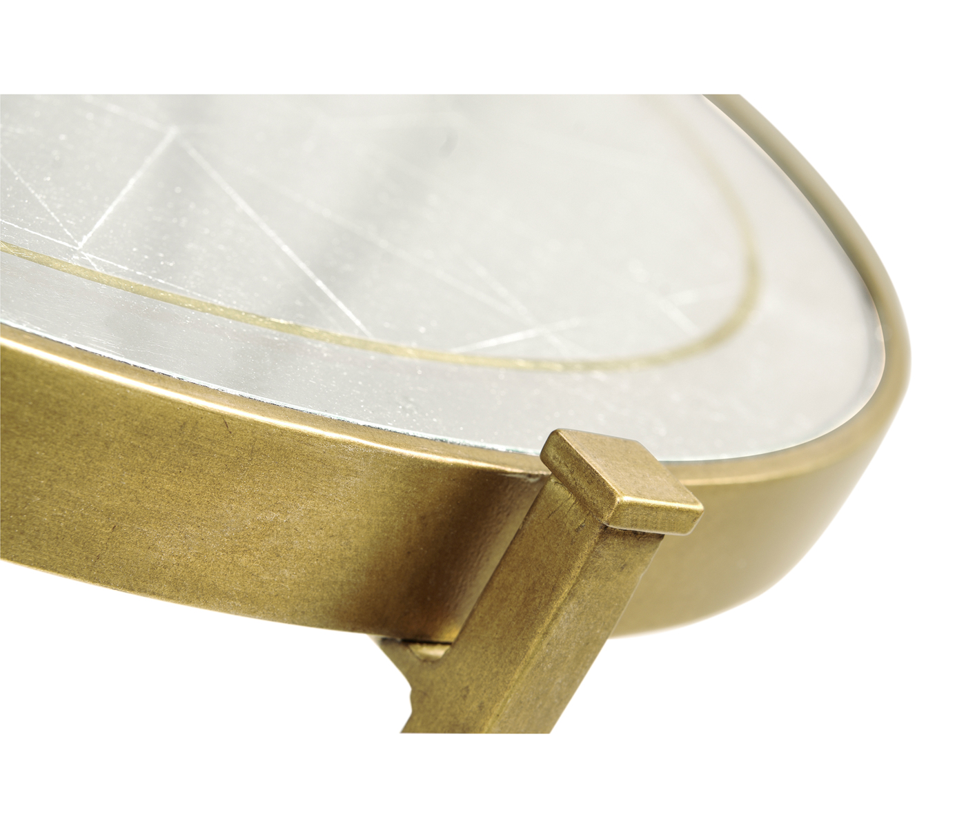 Églomisé & Gilded Iron Medium Lamp Table