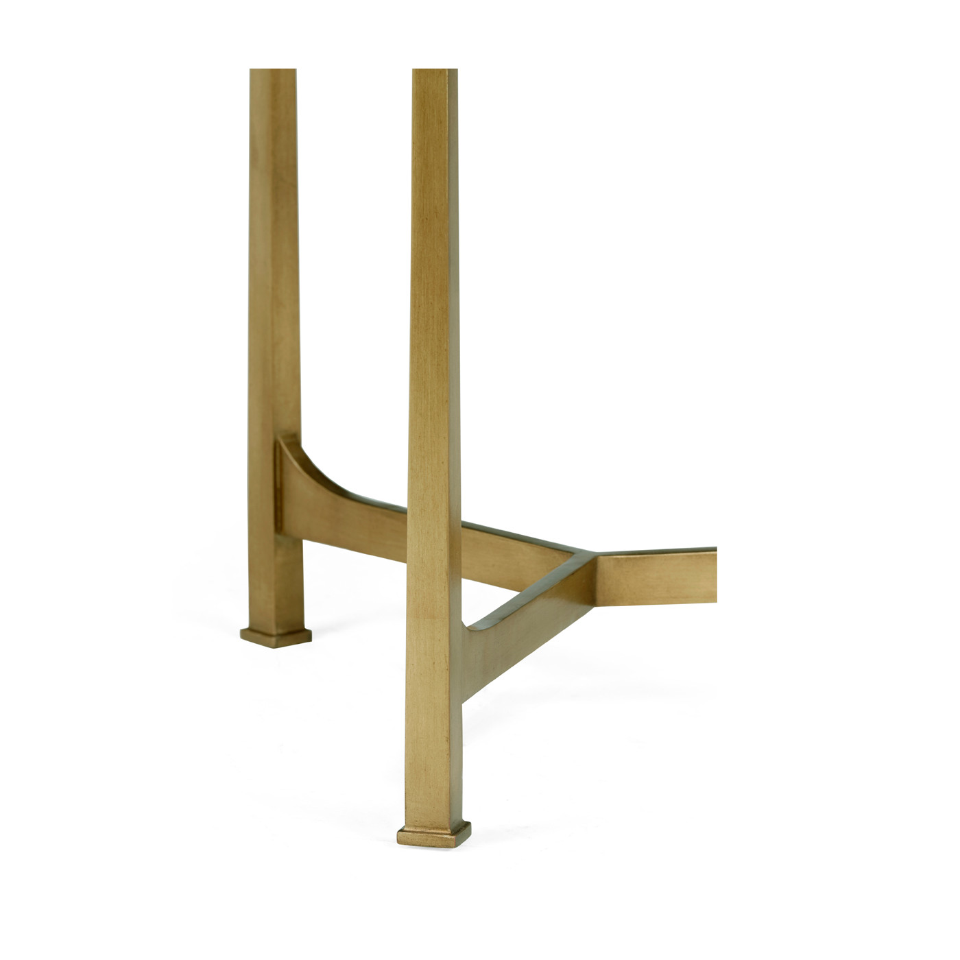 Ivory Scagliola & Gilded Medium Iron Lamp Table