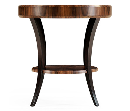 Art Deco Satin Round Side Table