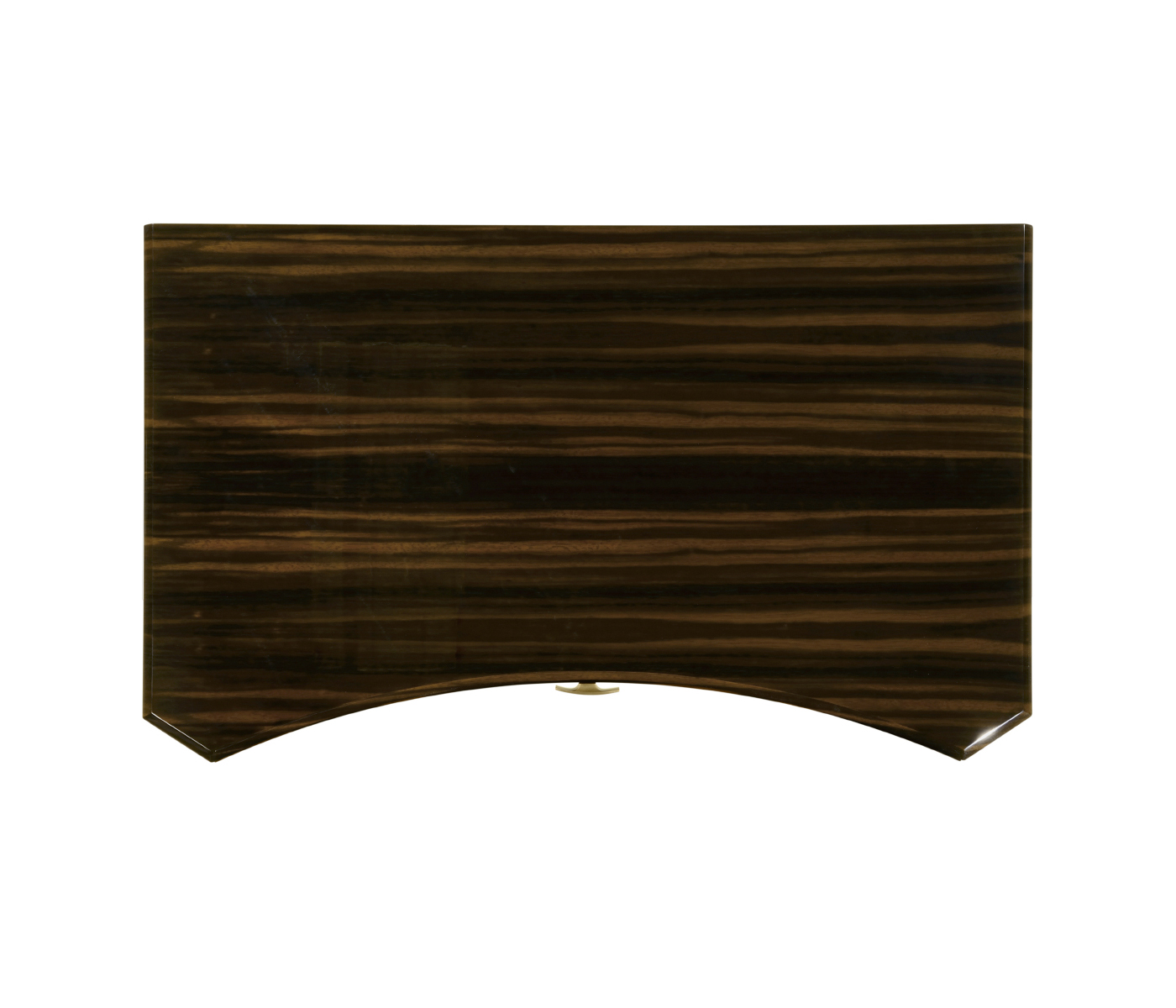Rectangular Art Deco Macassar Ebony High Lustre Side Table with Drawer