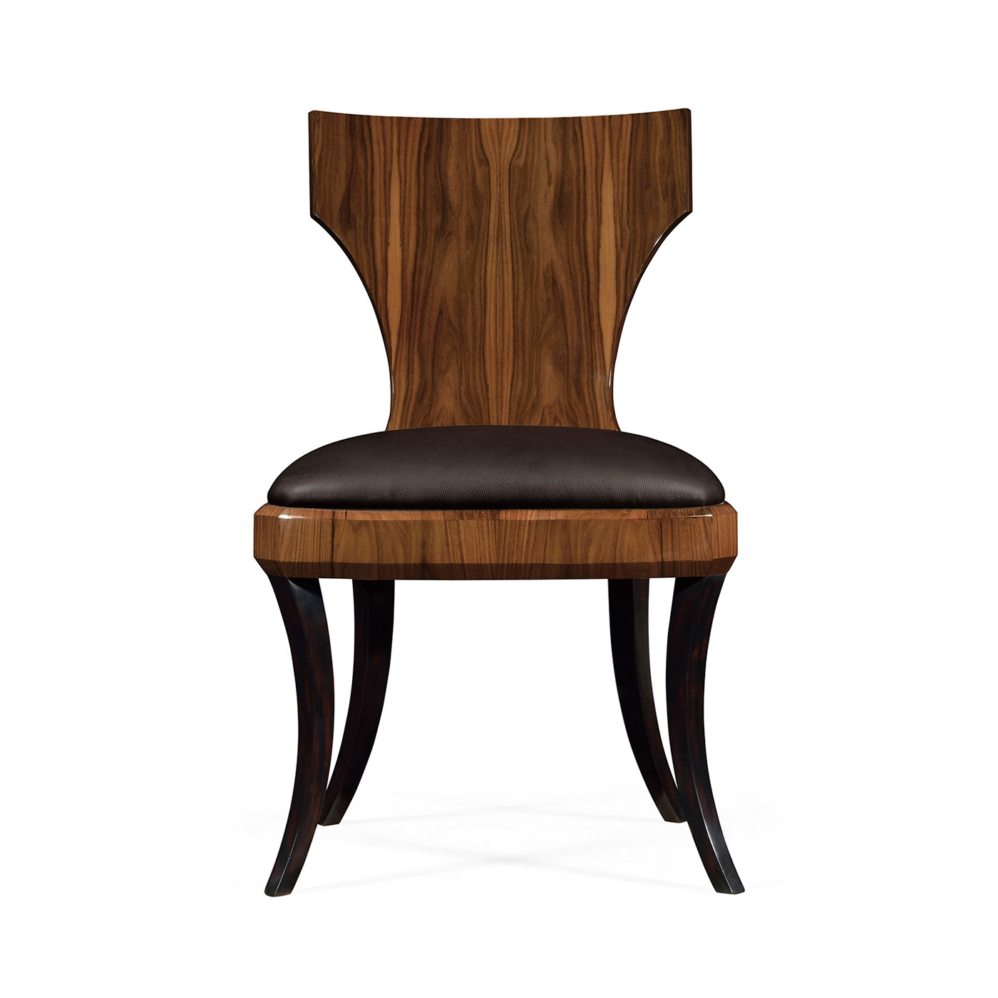 Art Deco Santos Rosewood Satin Klismos Chair