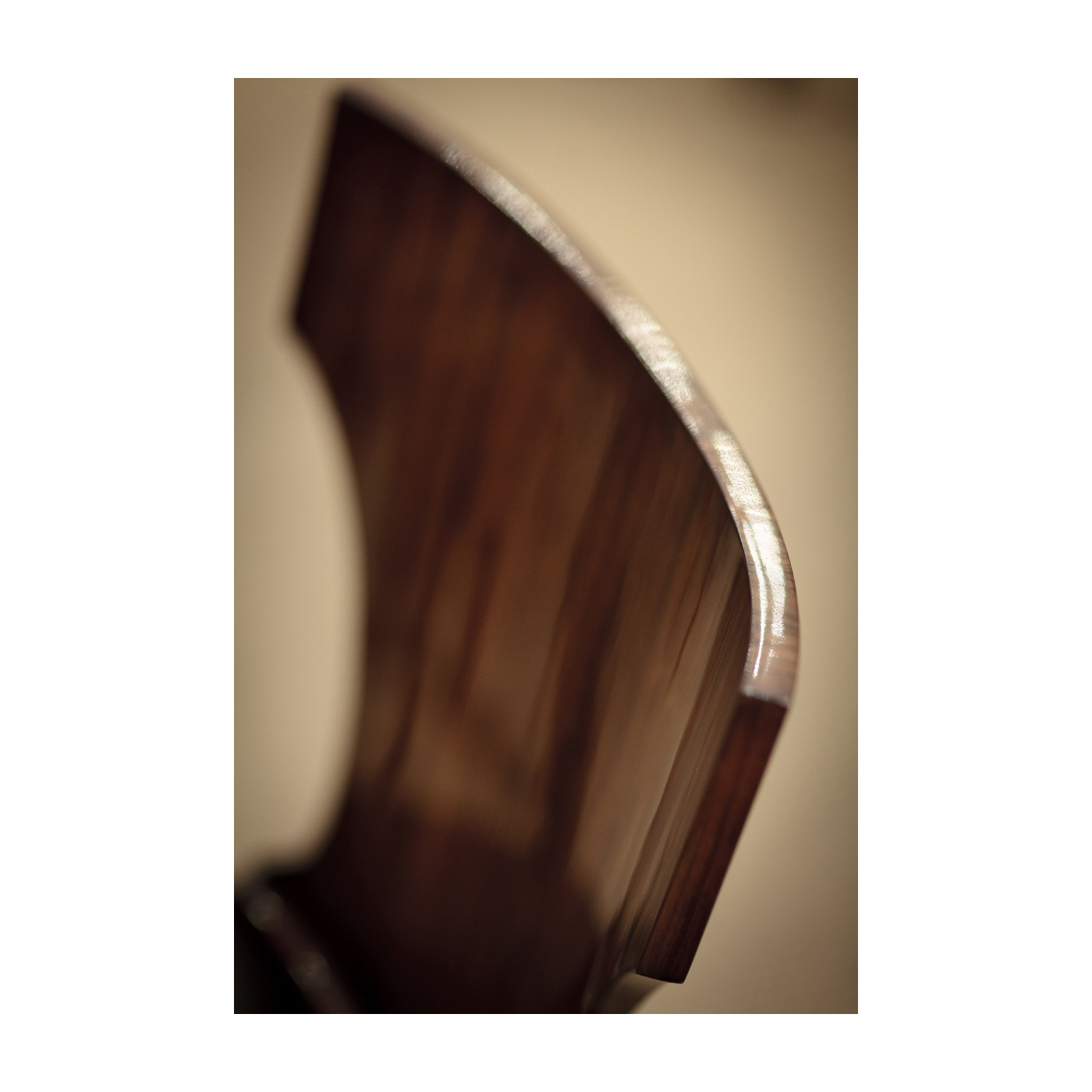 Art Deco Santos Rosewood Satin Klismos Chair