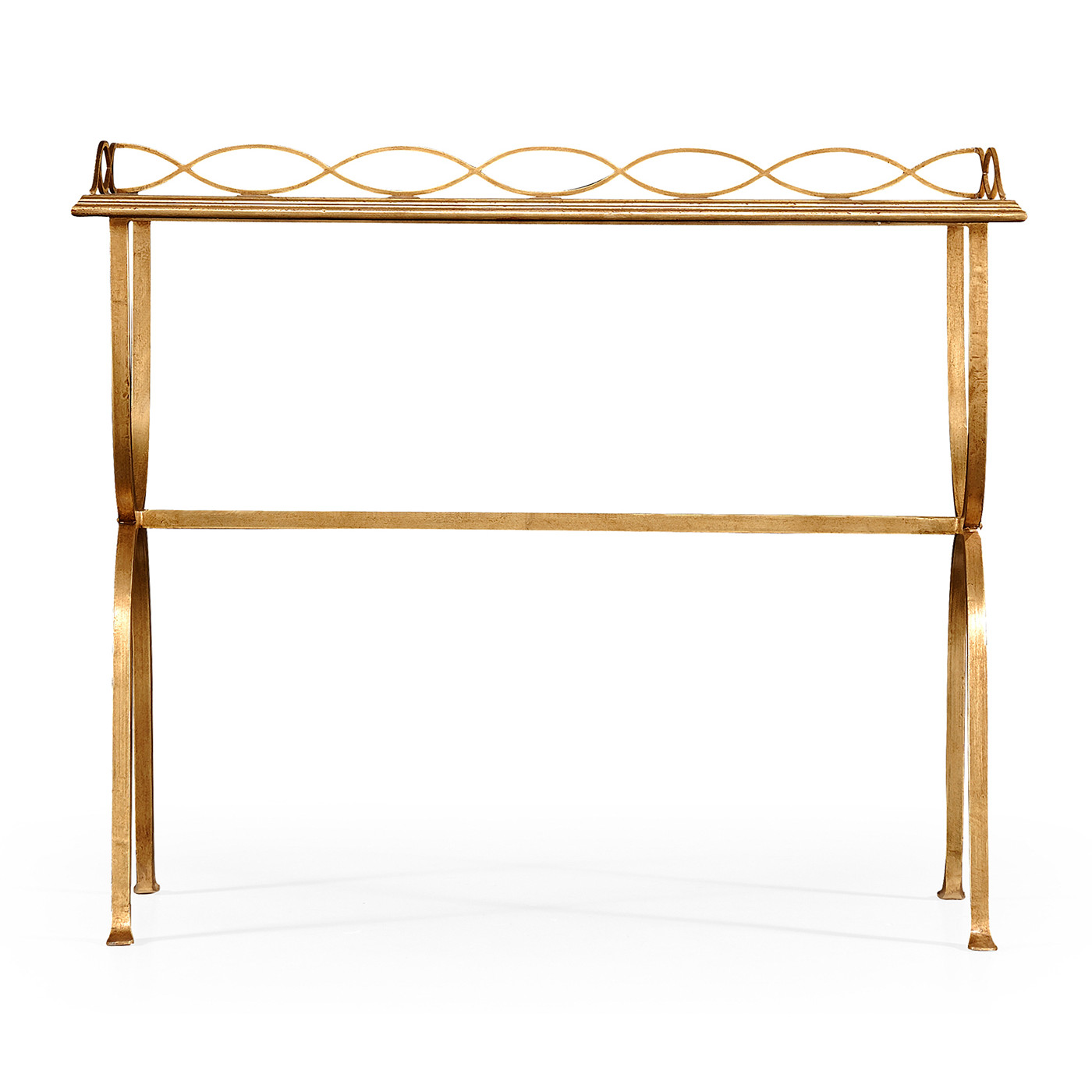 Églomisé & Gilded Iron Drinks Table