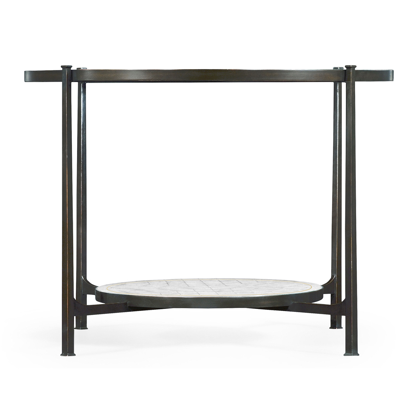 Églomisé & Bronze Iron Centre Table