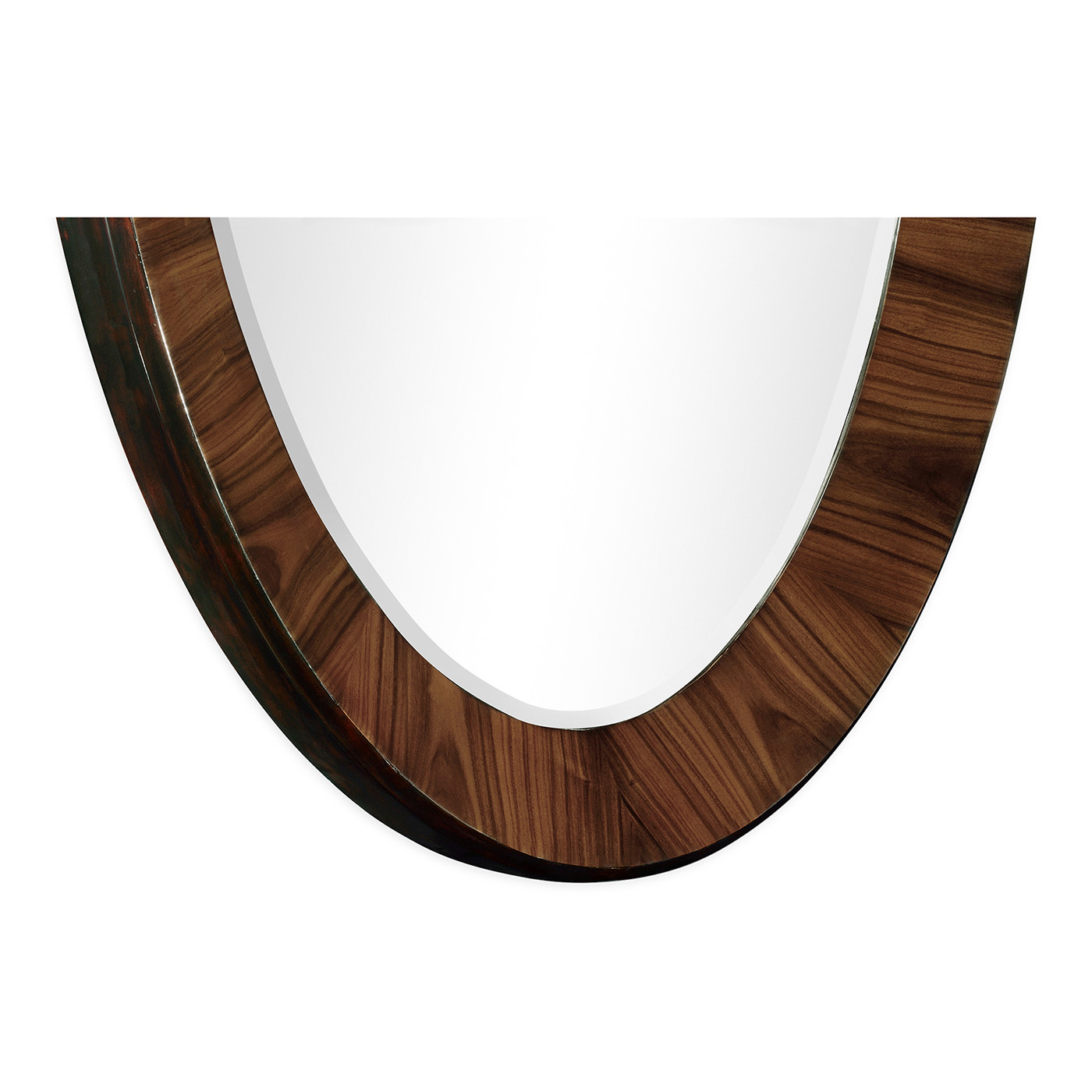 Art Deco Satin Oval Mirror