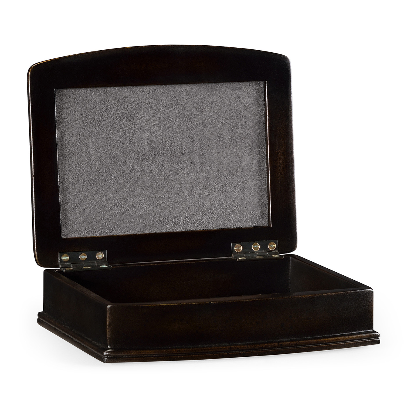Green Faux Shagreen Bronze Box
