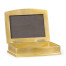 Anthracite Faux Shagreen Gilded Leaf Box