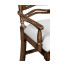 Oak Pierced Ladder Back Country Arm Chair