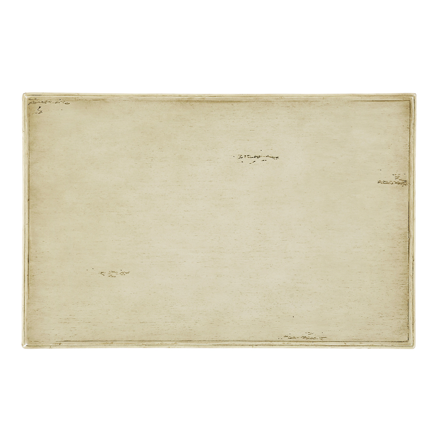 Three-tier grey rub-through étagère