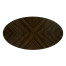 Oval Art Deco Macassar Ebony High Lustre Coffee Table