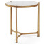 Large Églomisé & Gilded Iron Lamp Table 
