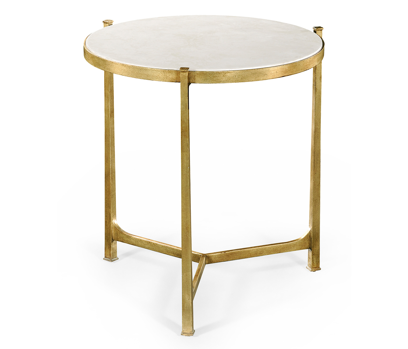 Large Scagliola & Gilded Round Side Table