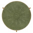 Large Green Round Faux Shagreen Gilded Side Table