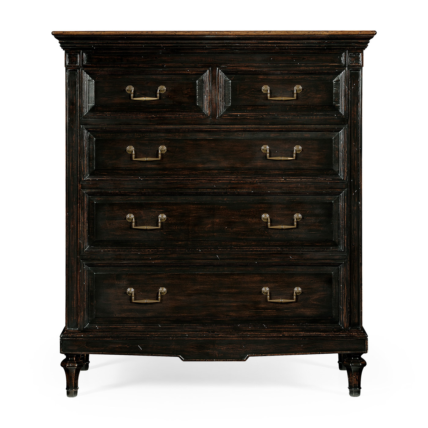 Directoire style chest of drawers (Walnut)