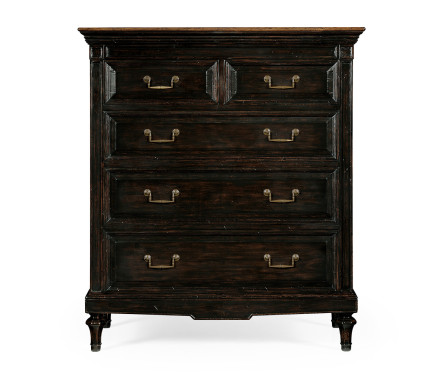 Directoire style chest of drawers (Walnut)