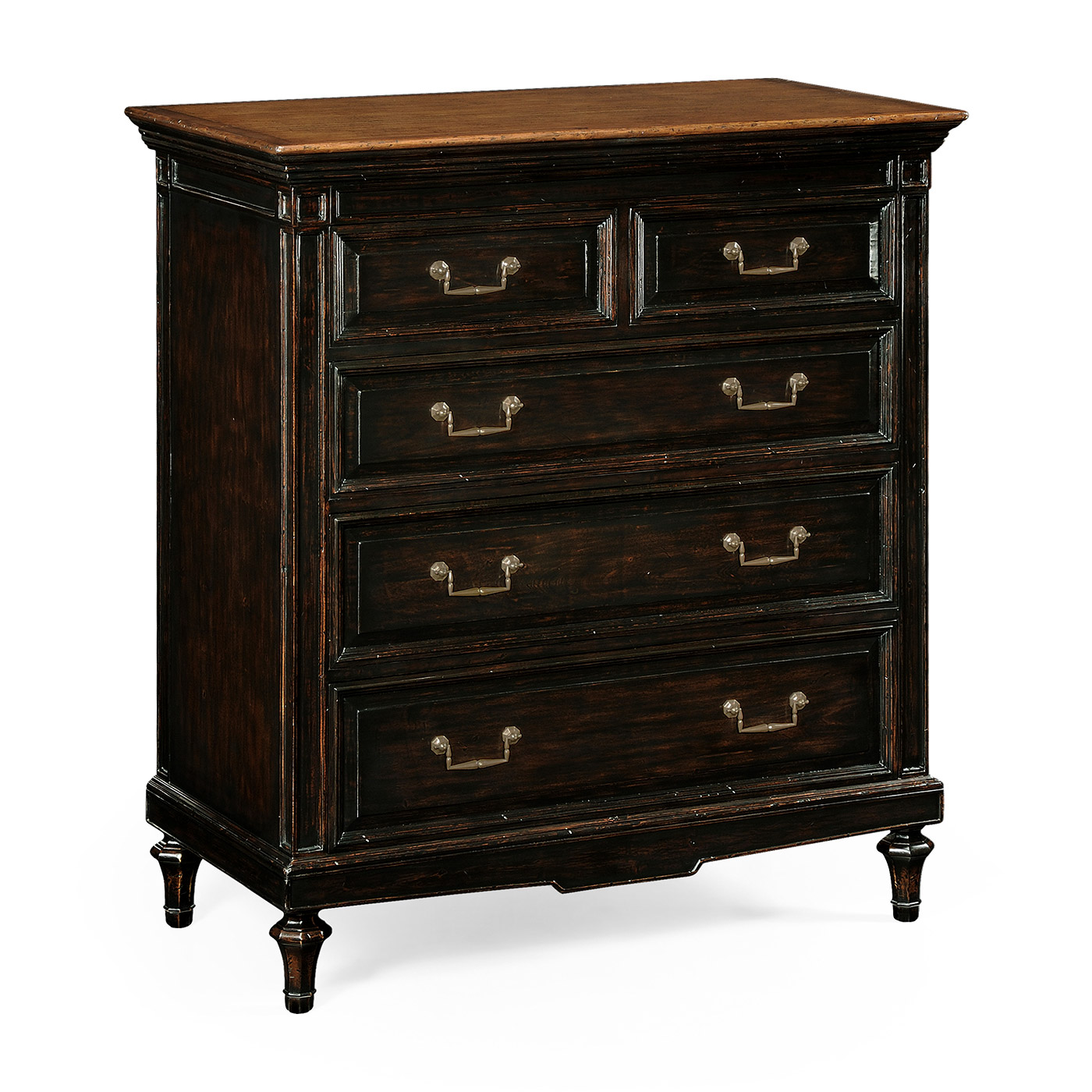 Directoire style chest of drawers (Walnut)