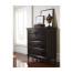 Directoire style chest of drawers (Walnut)