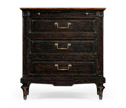 Directoire style bedside chest (Walnut)