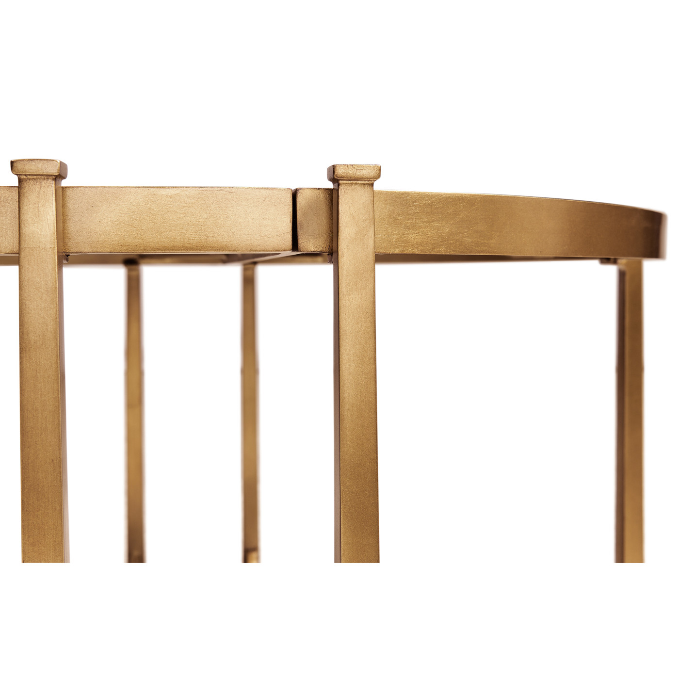 Églomisé & Gilded Iron Bunching Tables