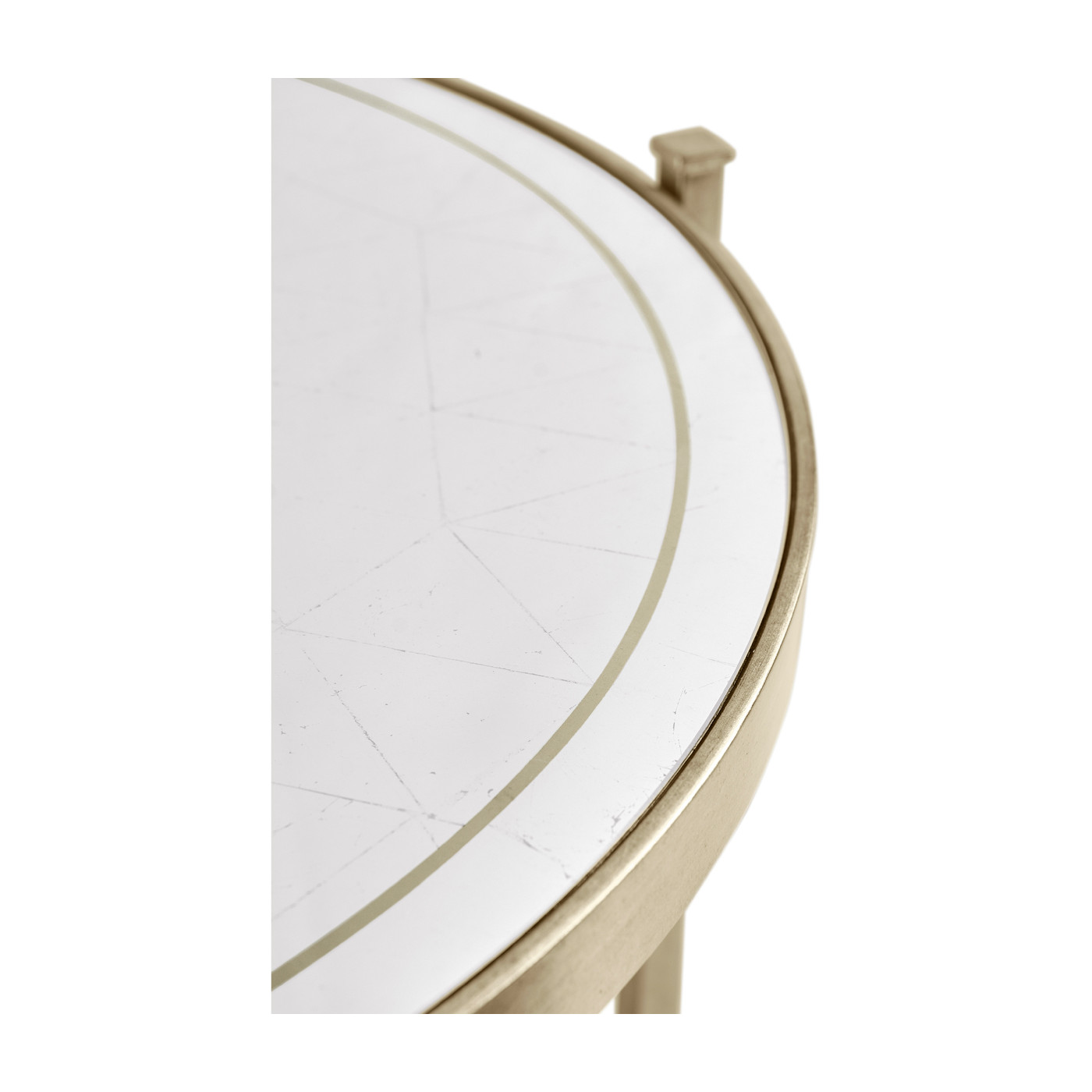 Églomisé & Silver Iron Bunching Tables