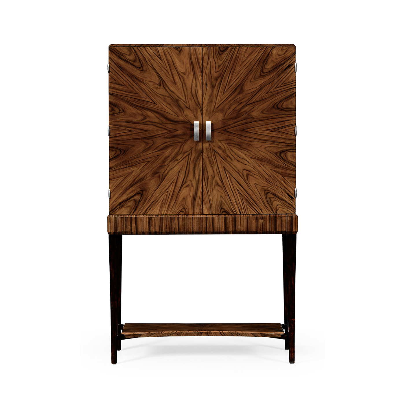 Art Deco drinks cabinet with stainless steel (High lustre)