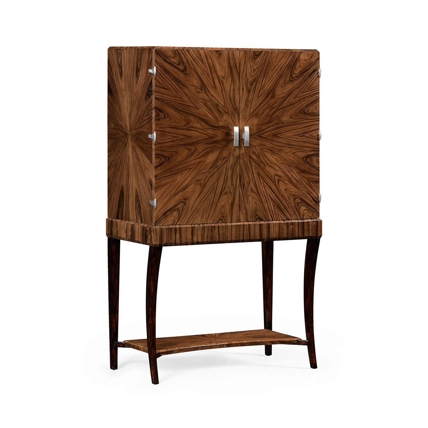 Art Deco drinks cabinet with stainless steel (High lustre)