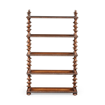 Gadrooned five-tier étagère