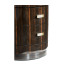 Oval Art Deco Macassar Ebony High Lustre Chest of Drawers
