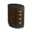 Oval Art Deco Macassar Ebony High Lustre Chest of Drawers