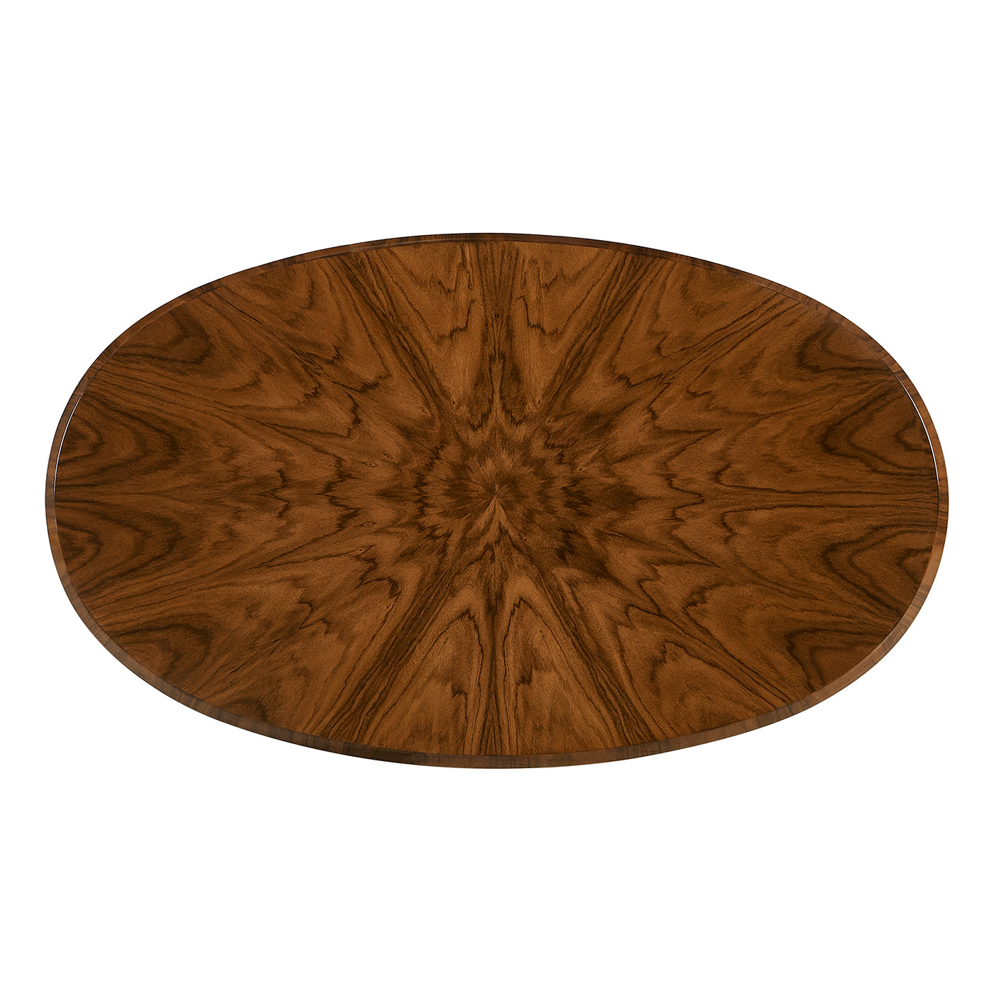 Art Deco Oval Chest of Drawers with Brass Handles (High Lustre)