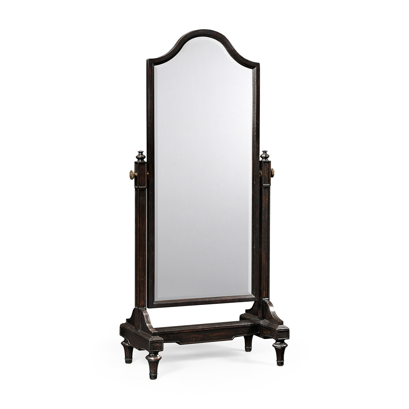 Ebonised cheval mirror (Full length)