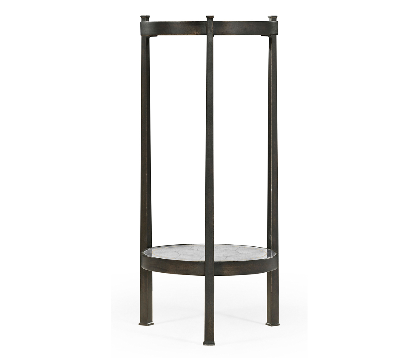 Églomisé & Bronze Iron Wine Table