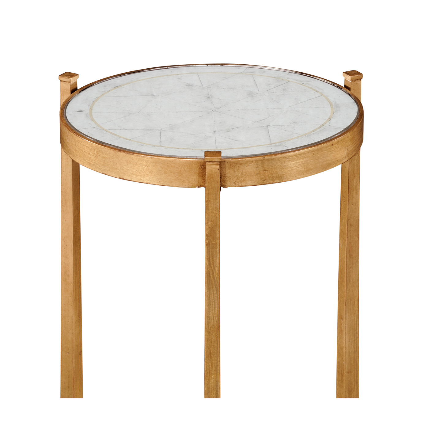 Églomisé & Gilded Iron Wine Table