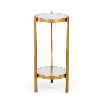 Églomisé & Gilded Iron Wine Table