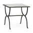 Églomisé & Bronze Iron Square Side Table