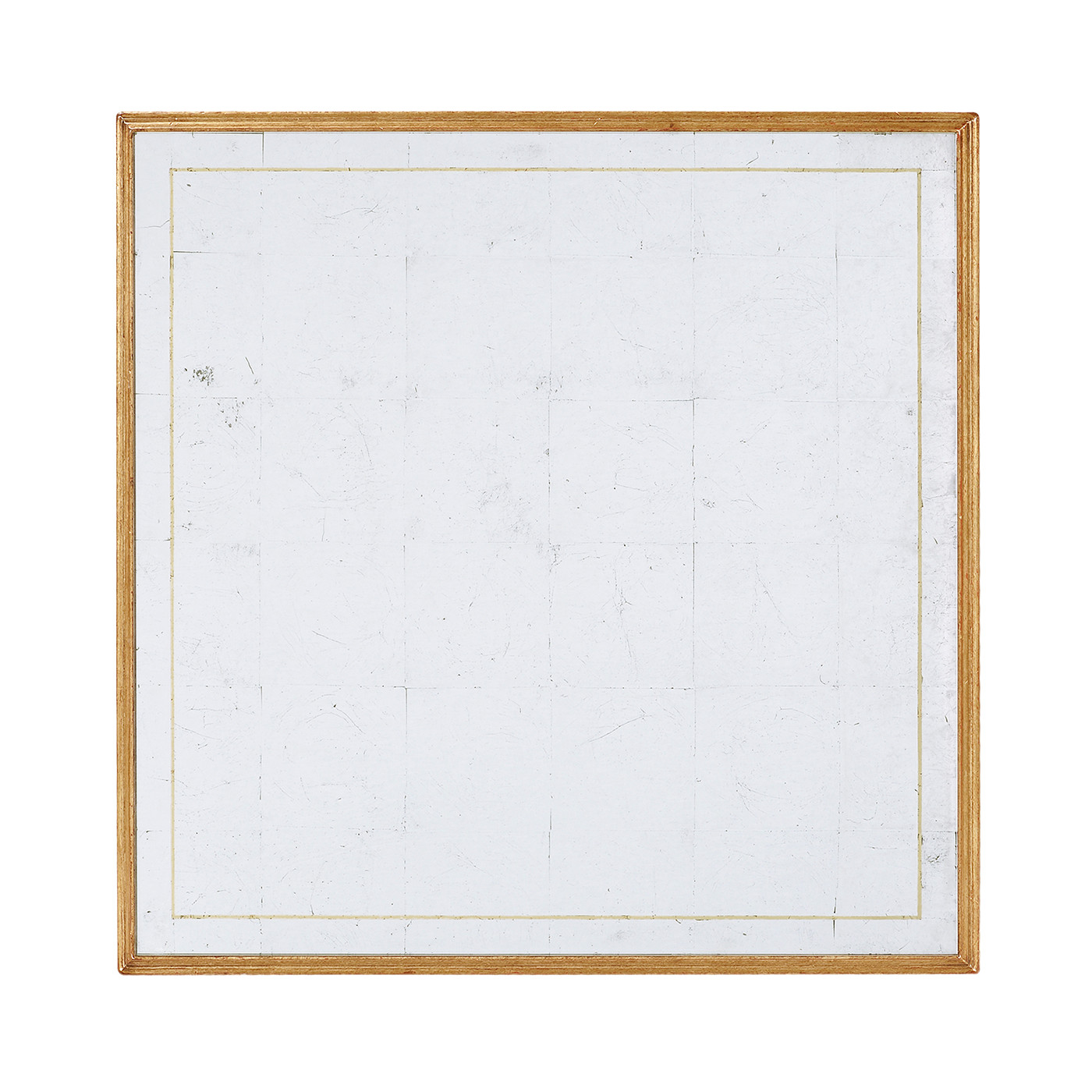 Églomisé & Gilded Iron Square Side Table