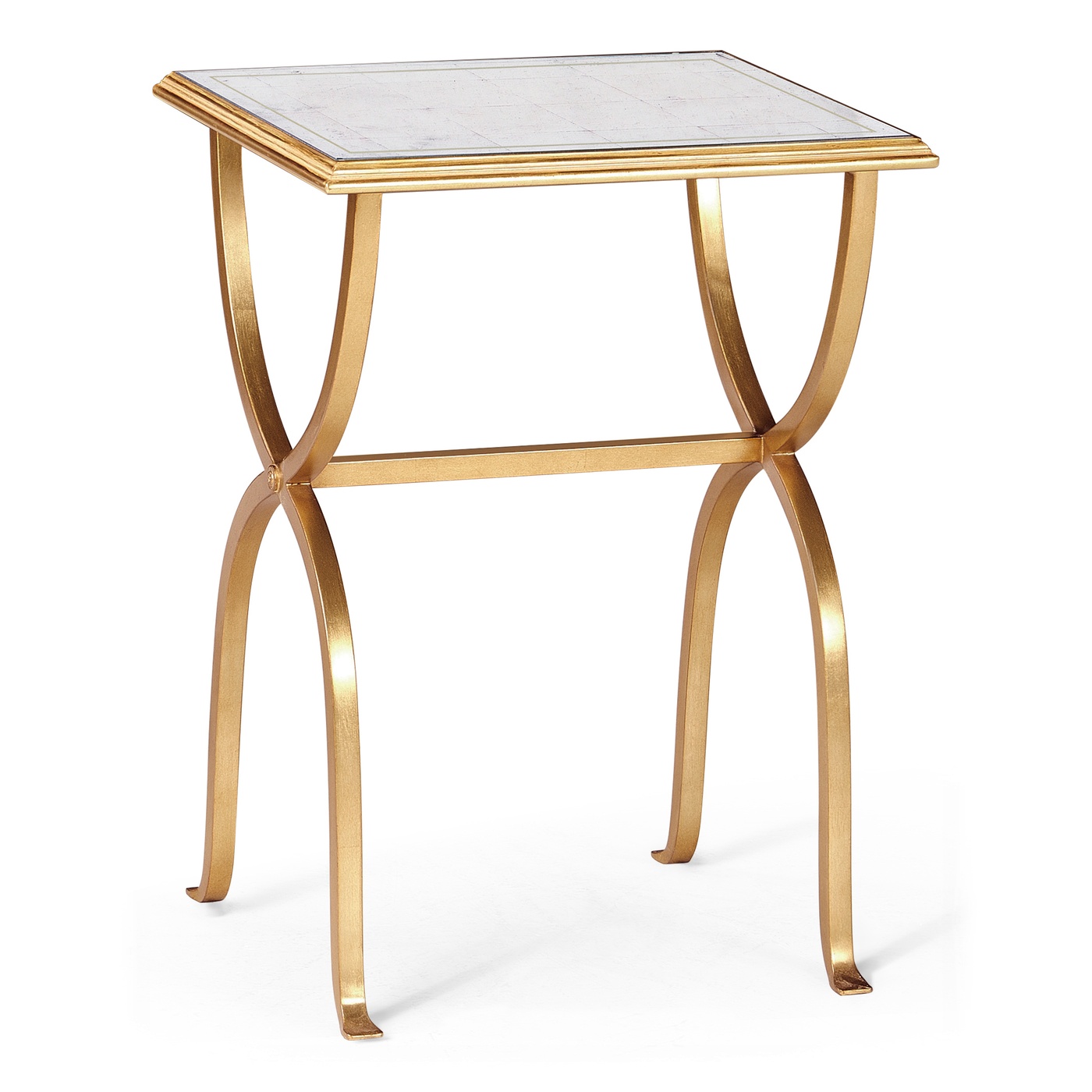 Églomisé & Gilded Iron Nest of Tables