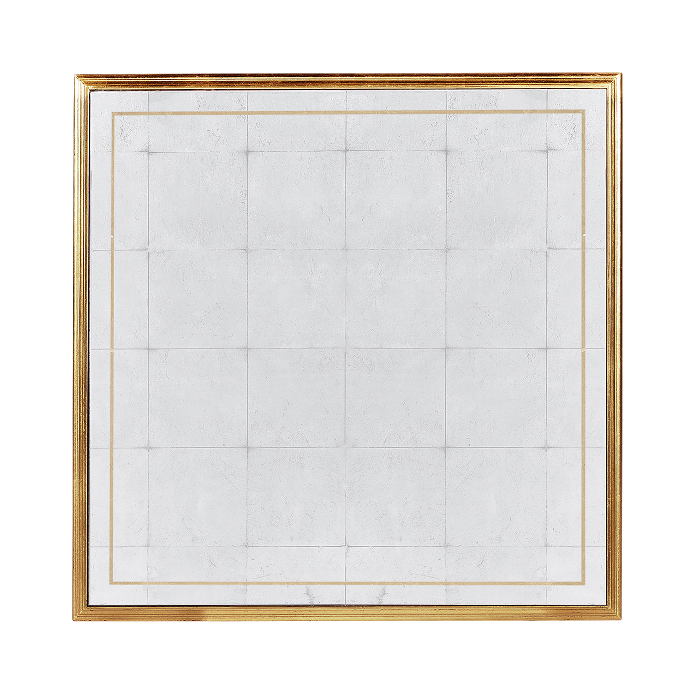 Églomisé & Gilded Iron Set of Two Tables